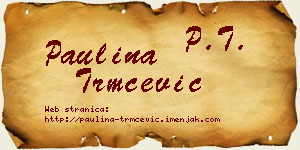 Paulina Trmčević vizit kartica